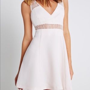 BCBGeneration Pale Pink Lace Cocktail Dress